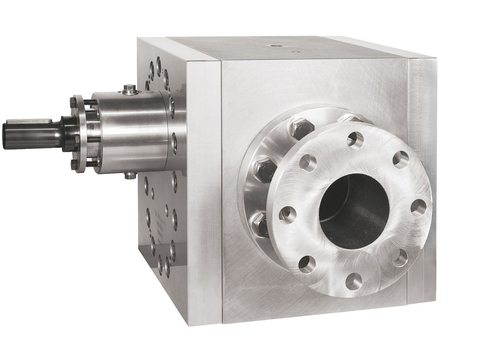 High viscosity gear discharging pump